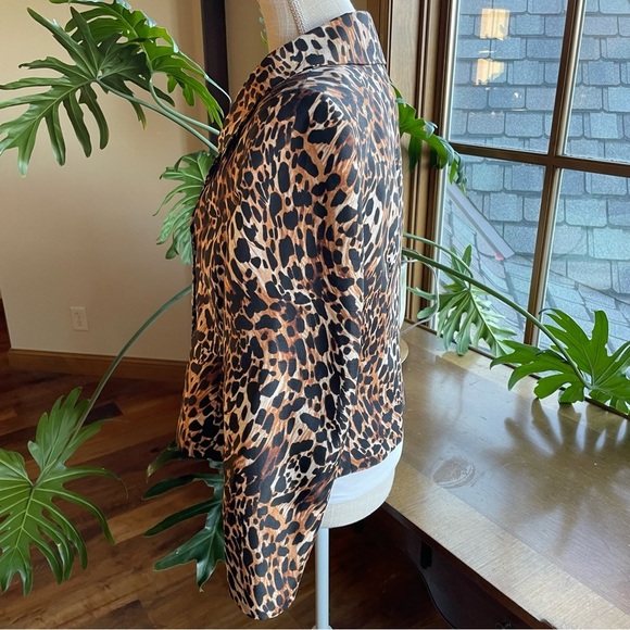 Vintage Leopard Print Double Breasted Blazer - Picture 2 of 11